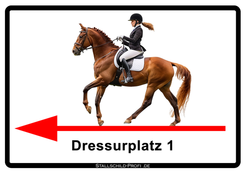 Dressurplatzbeschilderung Dressurplatzbeschilderung
