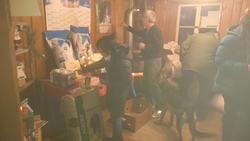 Begrüßungskomitee bei der Eröffnung