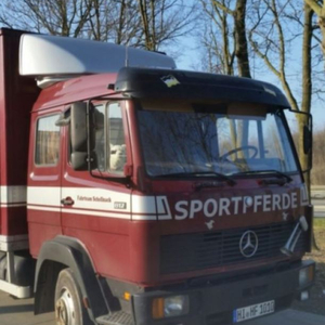 Jockeys Pferdetransport